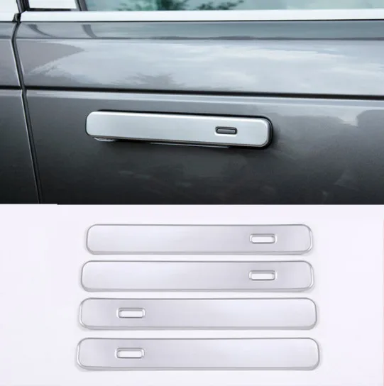 

For Landrover Range Rover VELAR 2017 ABS Matte Silver Exterior Door Handle Trims Car Accessories 4pcs