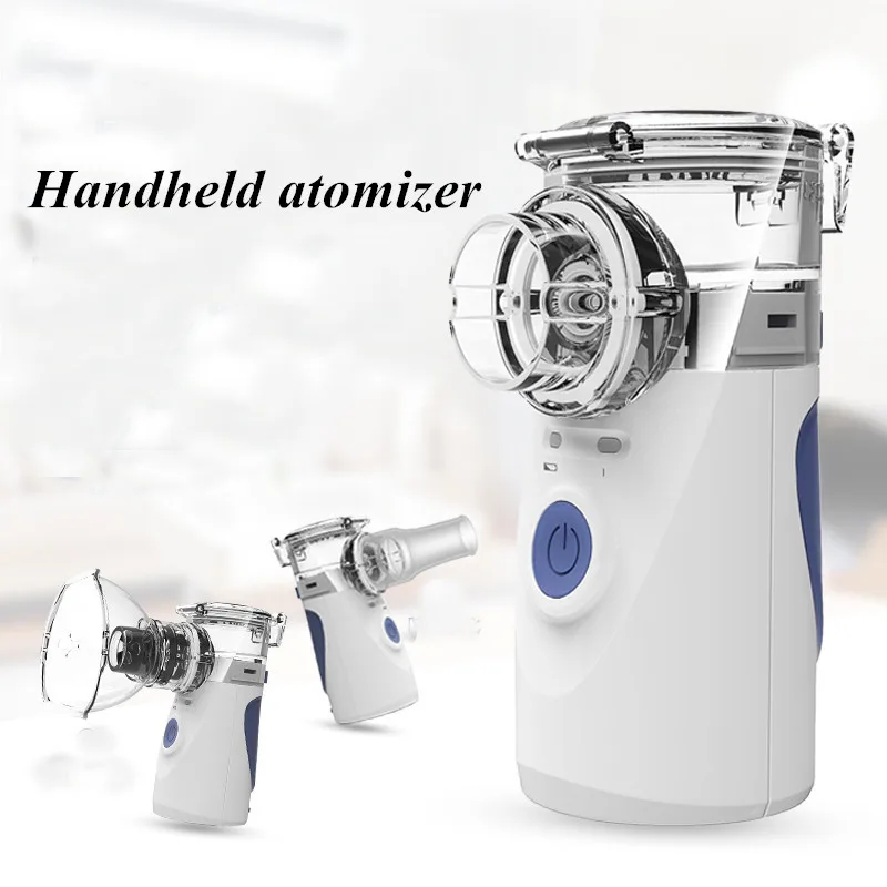 

Portable Ultrasonic Nebulizer Mini Handheld Inhaler Respirator Humidifier Kit Health Care Children Home Inhaler Machine Atomizer