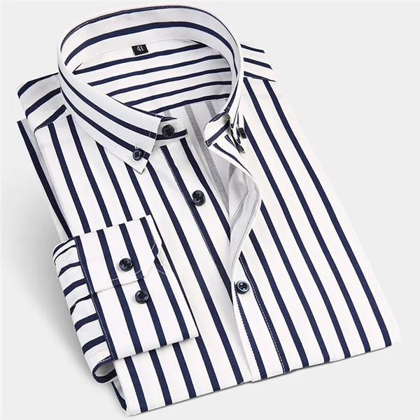 ERIDANUS модная новинка мужские полосатые рубашки с длинным рукавом классические удобные мягкие хлопковые повседневные рубашки на пуговицах M486 - Цвет: 301