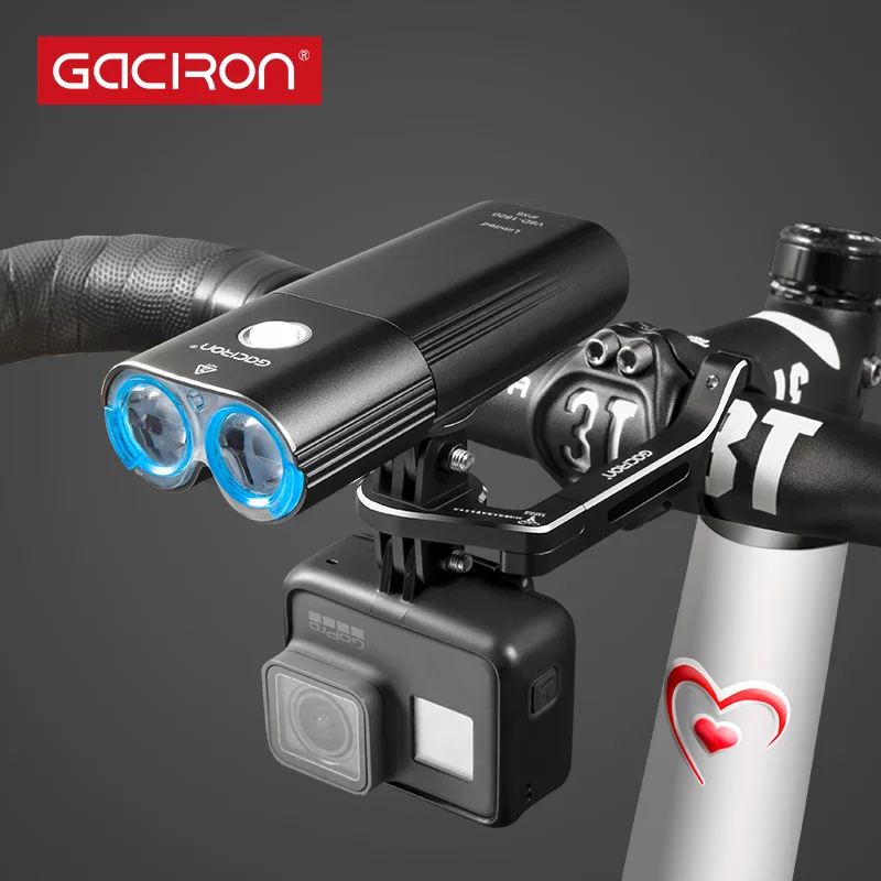 Perfect GACIRON H10 Mount Bracket Road Bike Aluminum alloy Multifunction CameraBicycle computer Holder Adjustable Handlebar 2