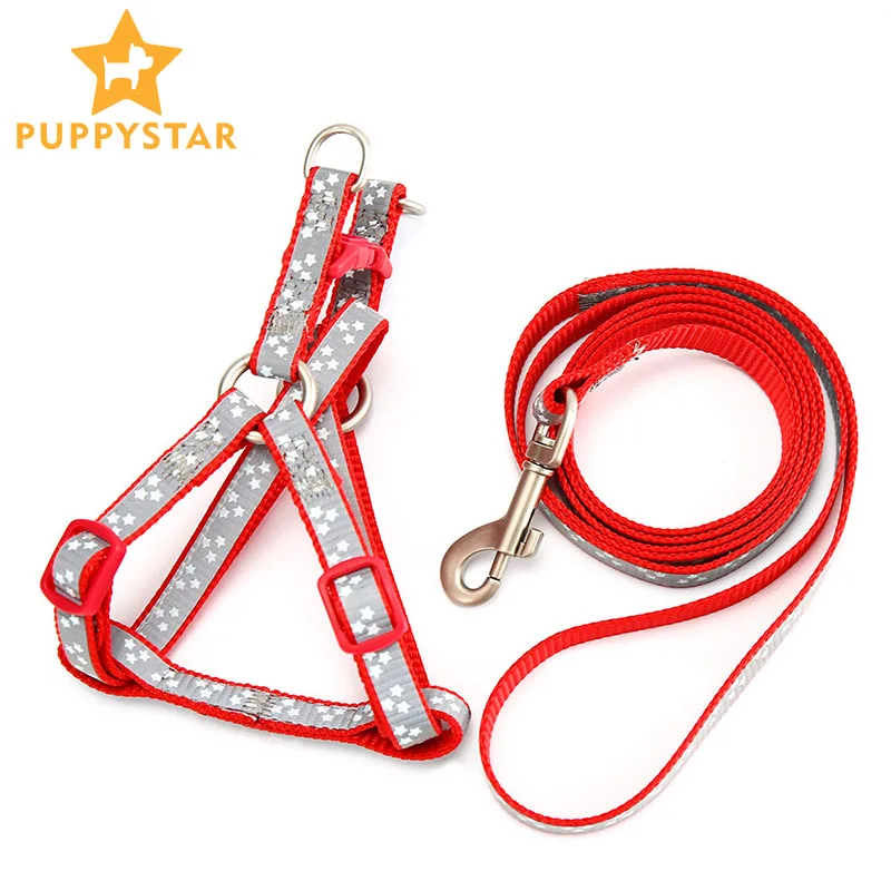 

Pet Products Dog Leash Harness For Small Large Dogs Reflective Dog-Collar Leashes Harness Adjustable Dogs Lead Leash Rope YS0066