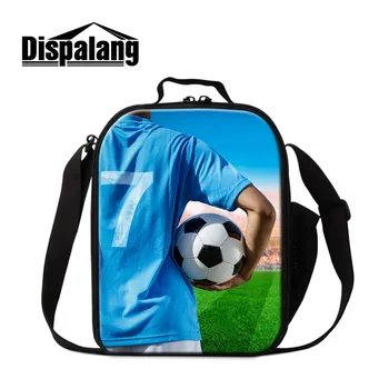 

Dispalang Soccerly Patterns 3D Custom Lunch Box Small Cooler Bags Thermal Insulated Food Storage Handbags Thermostat Picnic Tote