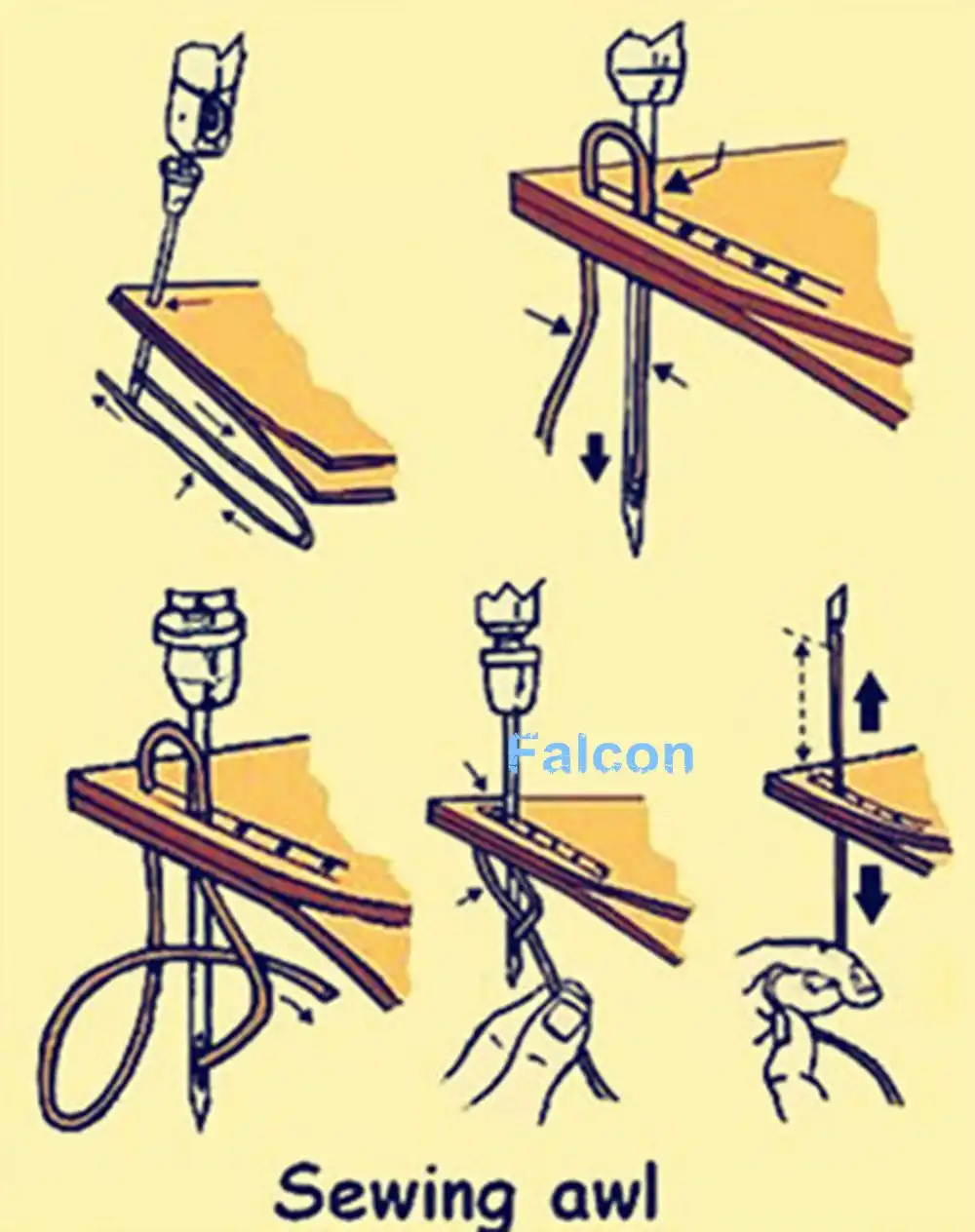 Automatic Lock Stitching Sewing Awl Needle Thread Bobbin Leather Craft DIY Tool Automatic Lock Stitching Sewing Awl Needle Thread Bobbin Leather Craft DIY Tool