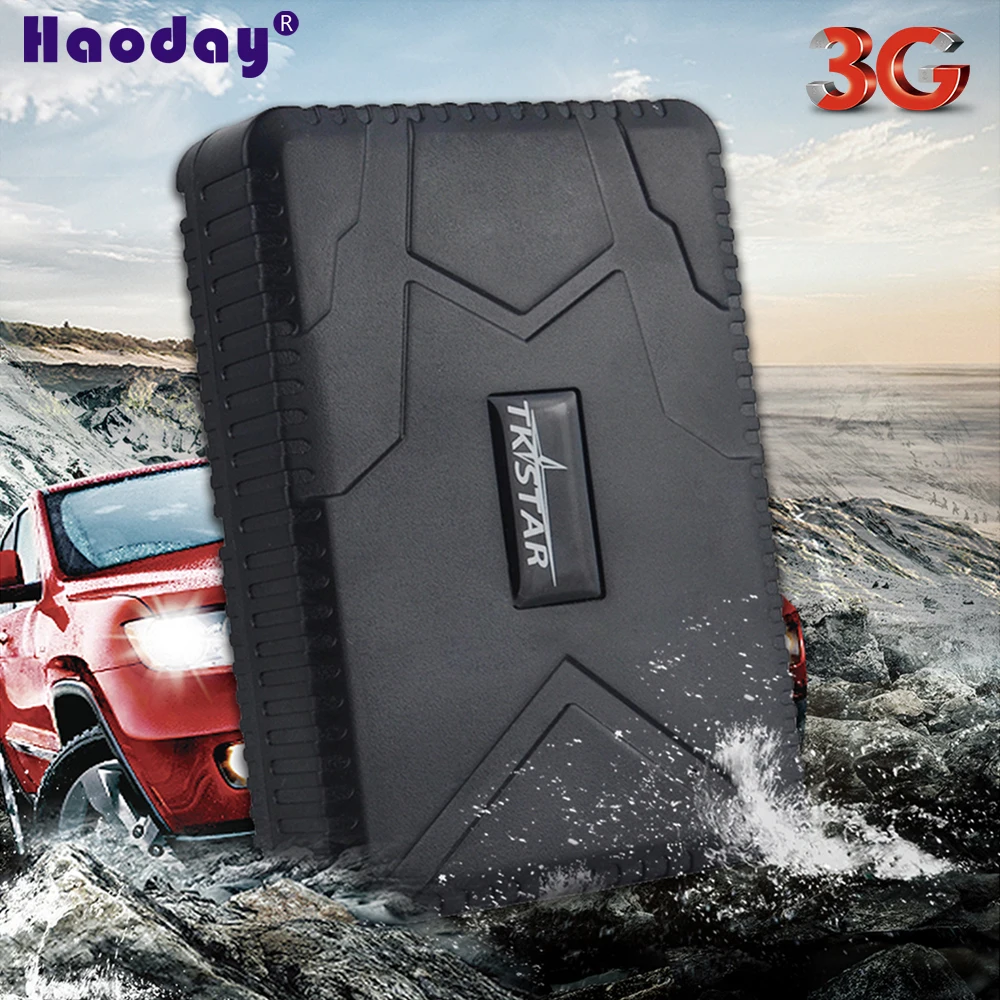متعددة الوظائف الذكية تتبع محدد TK915-3G 3 جرام WCDMA سيارة GPS المقتفي 7800 مللي أمبير طويلة الاستعداد للماء عن بعد جهاز مراقبة الصوت