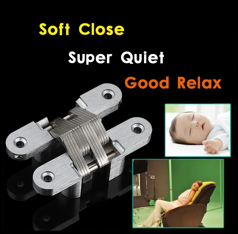 NAIERDI-304 Dobradiças escondidas de aço inoxidável, porta