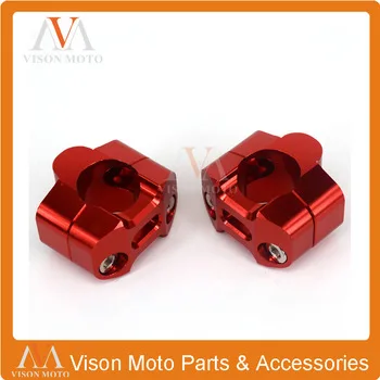 CNC HandleBar Fat Bar Mount Clamp Riser Adaptor 7/8" To 1 1/8" 22MM-28MM Dirt Pit Bike ATV Blake Orange Blue red titanium