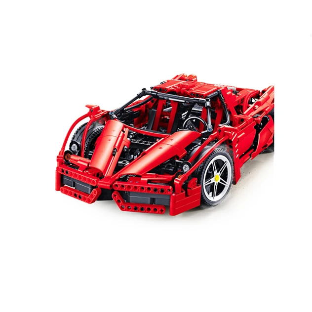 Новинка 3382 Technic гоночный автомобиль Enzo Ferraris 1:10 строительные блоки совместим с Bela 9186 8653 модель гонщика кирпичные игрушки для детей
