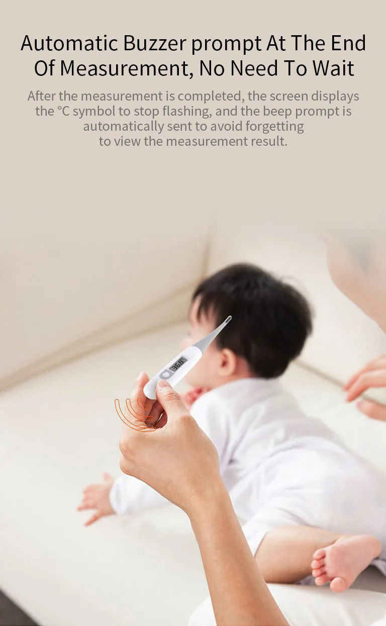 IHealth медицинский детский Высокочувствительный светодиодный Термометр Электрический рот/Подмышечный термометр Мягкая головка для взрослых уход за ребенком