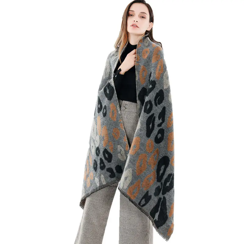  Women Warm Leopard Camouflage Patterns Printed Shawl Soft Neck women's scarves handkerchief hijab s