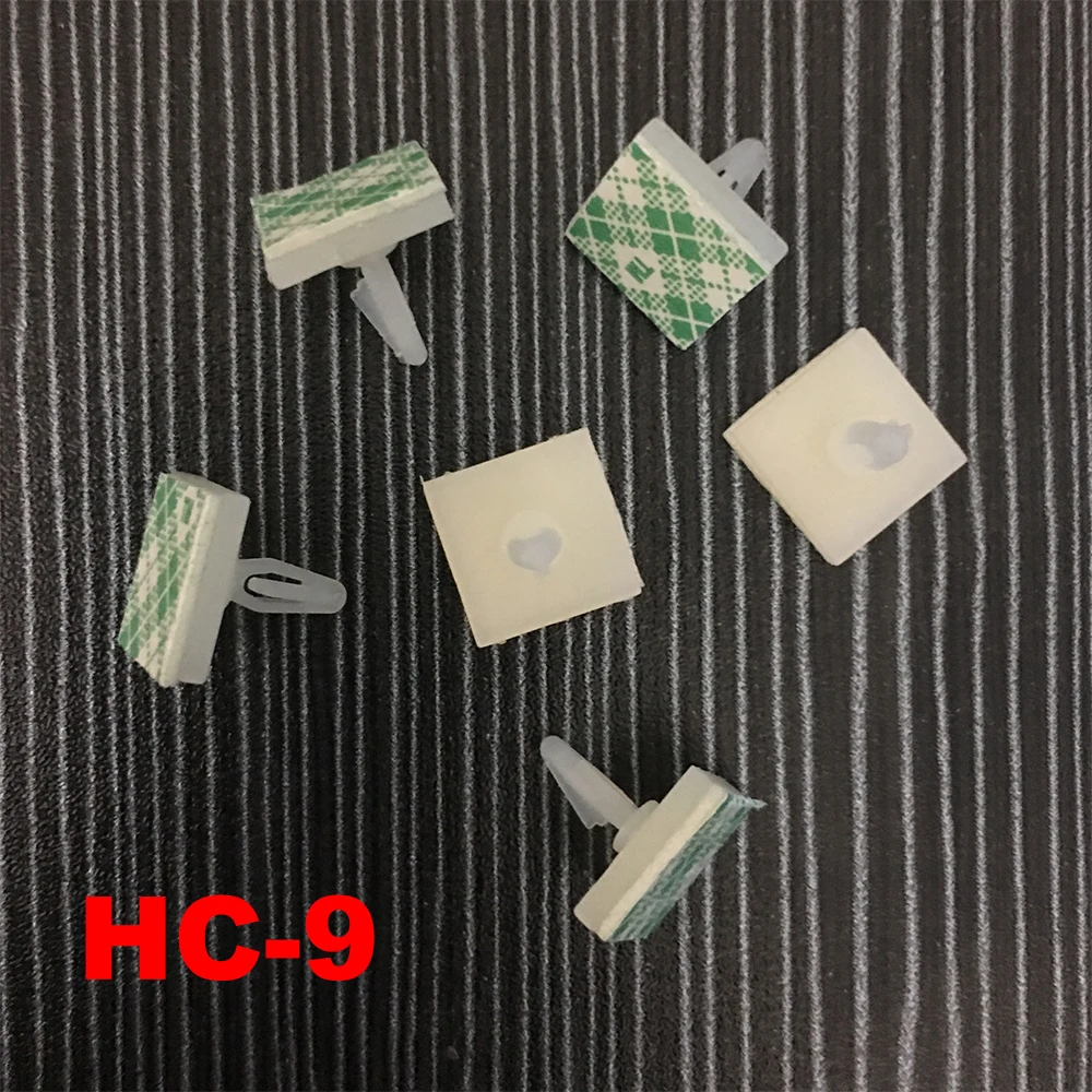 

70pcs HC-9 Nylon Plastic PCB Board Support Holder 3mm Hole Locking Snap-In Rivet 3M Glue Stick Fixed Mount Self Adhesive Spacer