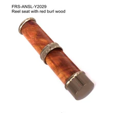 Riverruns Classic Design Nature Stabilize Burl Wood Fly Rod Parts Accessory Reel Seat Fishing Reel Seat DIY Fishing Rod