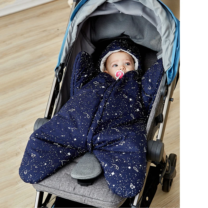 

Warm Baby Sleeping Bag Soft Cotton Thick Blanket Winter Newborn Infant Sleeping Bags Starfish Sleepsacks for baby 0-20 month