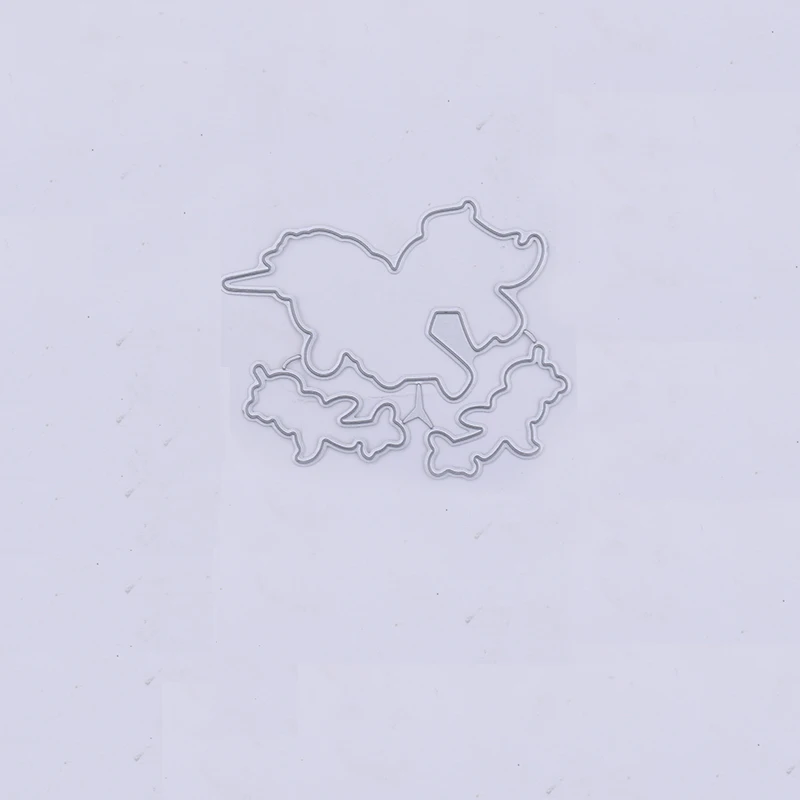 Единорог Сделай сам Металл Штанцевые формы и ясно штамп набор милые симпатичные печать с умирает для создания карты Скрапбукинг украшения