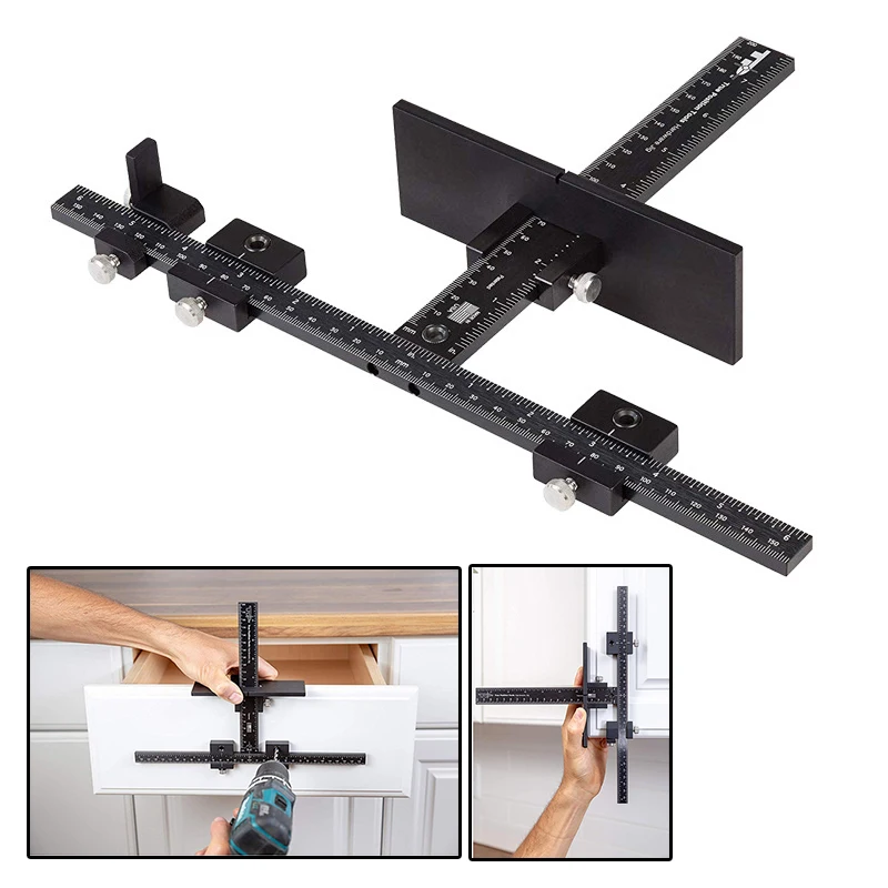 

Power Tools Punch Locator Multifunction Workshop Equipment Furniture Woodworking Drilling Hole Saw Adjustable Metal