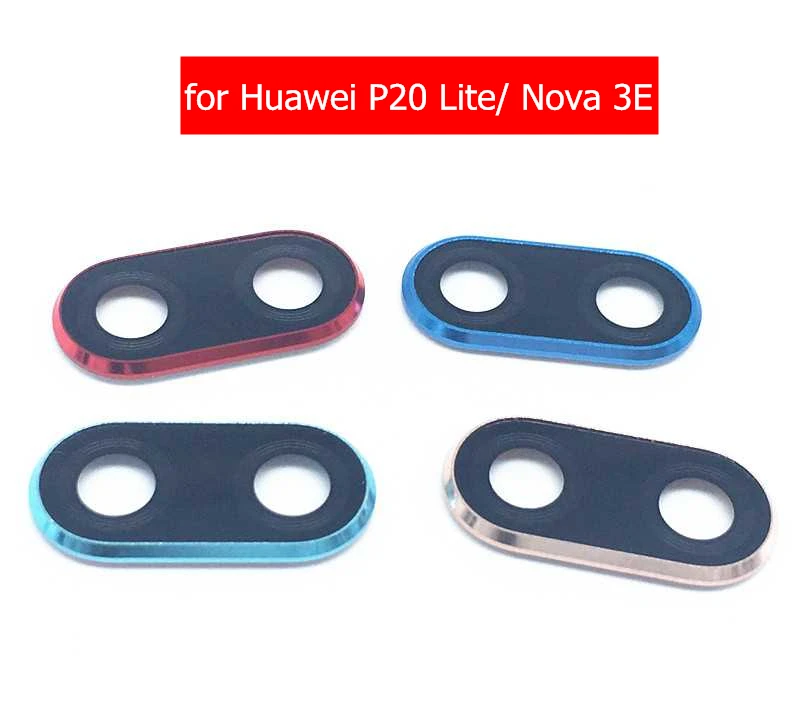 

for Huawei P20 Lite/ Nova 3E Camera Glass Lens Frame Back Rear Camera Glass Lens Frame Holder Repair Spare Parts