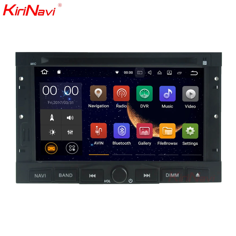Top KiriNavi Android 7.1 car stereo for Peugeot 5008/3008 2009+ car DVD player navigation GPS touch screen DVD Mp3/Mp4 player video 0