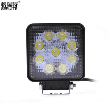 

GERUITE 1PCS 27W LED Auxiliary/Work Light for Off Road IP67 9*3W Spotlight 12V-24V Truck/Motorcycle/Boat/ Day Running Lamp