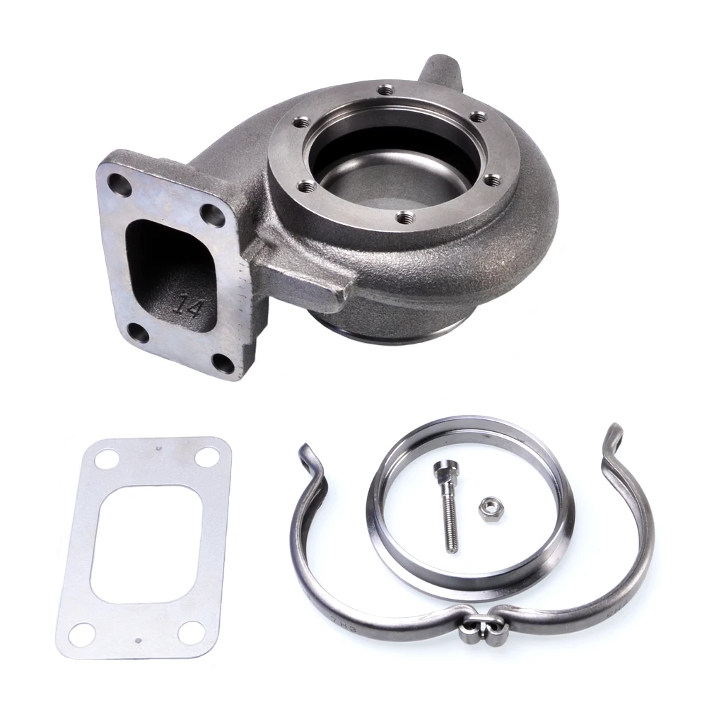 

Kinugawa Turbo Turbine Housing Kit AR1.05 T3 V-Band w/ Lock Plate for Garrett GT3582R GT35R GT3540 Ball Bearing