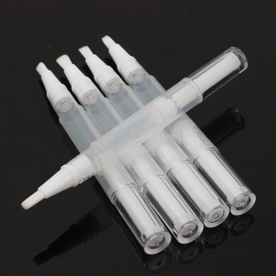 Shellhard 5pcs Empty Twist Pen With Brush High Quality 3ml Cosmetic Twist Pen Nail Polish Tube for Lip Gloss nail Nutrient oil