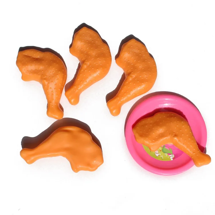 5PCS/Set Plastic Chicken Leg Simulation Food Model Children Education