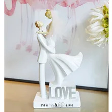 Высокое качество персонализированные Любовь Торт Топпер невесты и жениха свадебный торт Топпер пары статуэтки пользовательское имя для вас