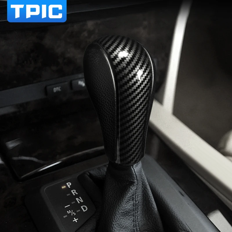 TPIC Auto Accessories Interior ABS Gear Shift Cover Decoration Sticker For BMW E60 E70 E71 Old 5 Series X5 X6 Car Styling - Image 4