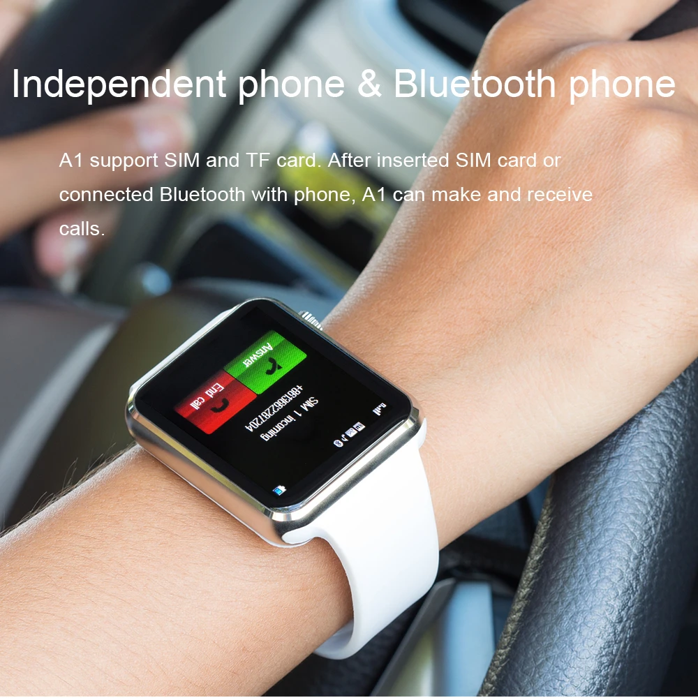 Torntisc A1 Смарт часы для мужчин телефона Android Apple Watch Поддержка 2G Sim TF карта 0.3MP камера