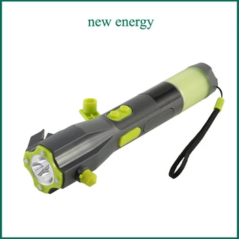 

[Seven Neon]Fashion waterproof emergency torch+hammer in car/functional/emergence alarm/belt cutter/bright camping light tourch