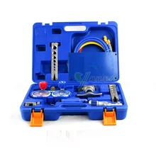 Refrigeration Integrated flaring tool kits VTB-5B Refrigeration tool set Expander set With R410A refrigerant pressure gauge