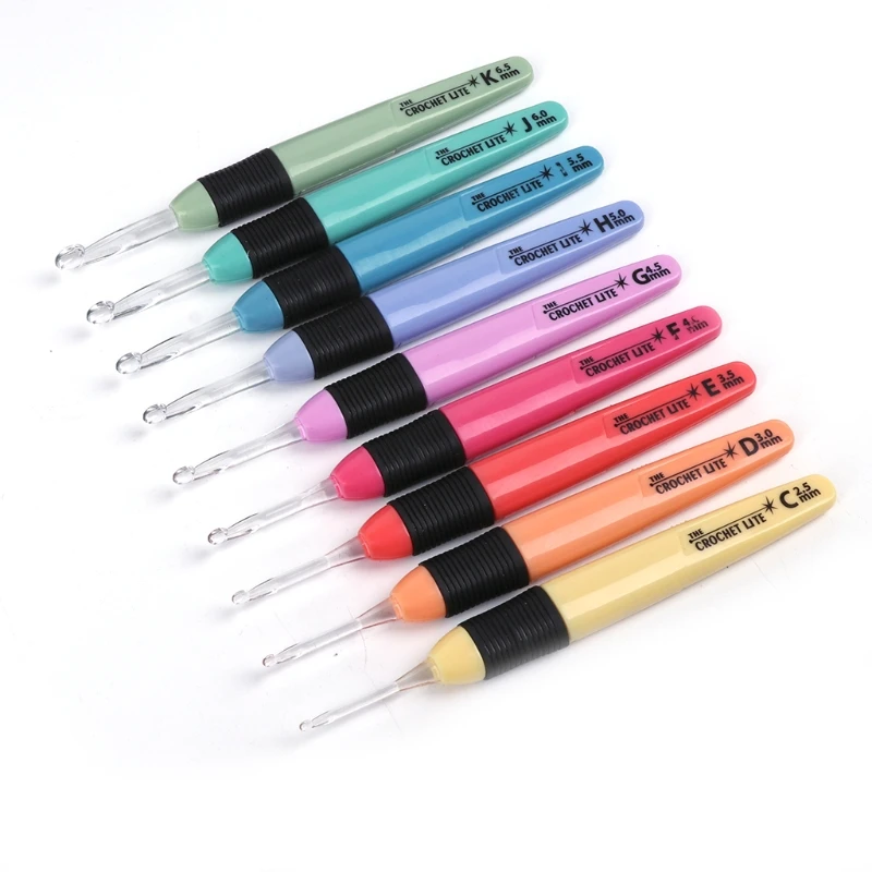 

1Pc LED Light Crochet Hooks Set Light Up Knitting Needles Weave Sewing Tool Craft