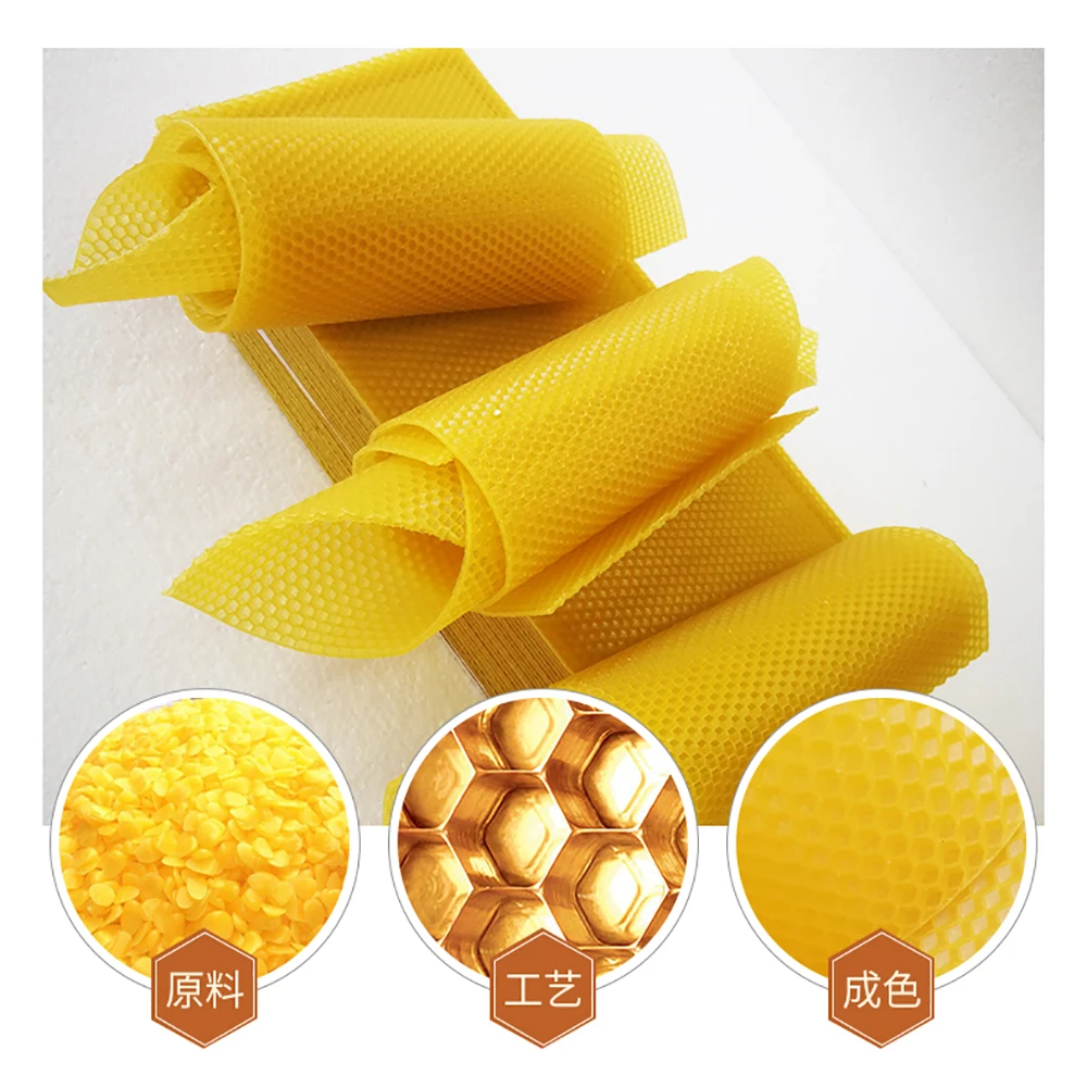 10pcs professional bee wax foundtion apis mellifera ligustica Italian bees beekeeping tools honeycomb food beeswax beehive tool