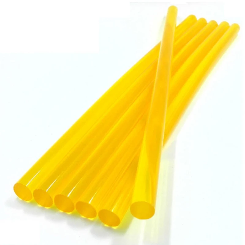 5pcs Yellow Hot Melt Glue Stick Car Body Paintless Dent Repair Puller Tool For Electric Glue Gun Craft Album Glue Sticks