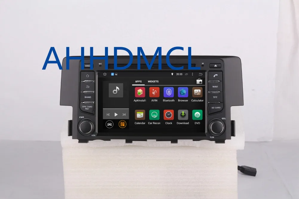 Sale AHHDMCL Car Multimedia Player Stereo Radio Audio DVD Android 9.0 Navigation 2G RAM For Civic 2016 2017 1