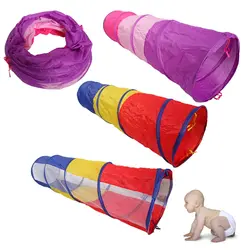 Складной для малышей Ползания игрушечный туннель трубки Крытый забавная игра детская складная палатка gai