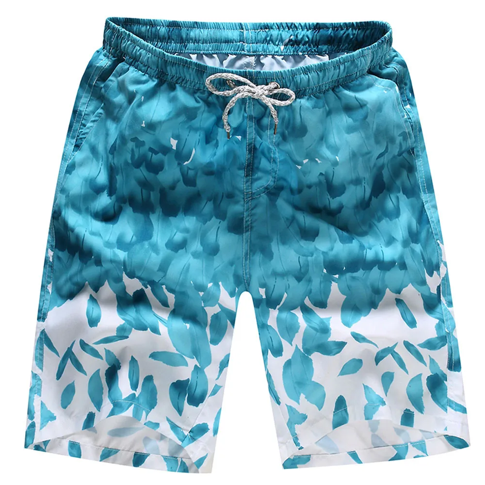 Мужские быстросохнущие камуфляжные шорты, мужские пляжные шорты, повседневные летние дышащие пляжные шорты, мужские плавки для серфинга, 19FEB2 - Цвет: LB