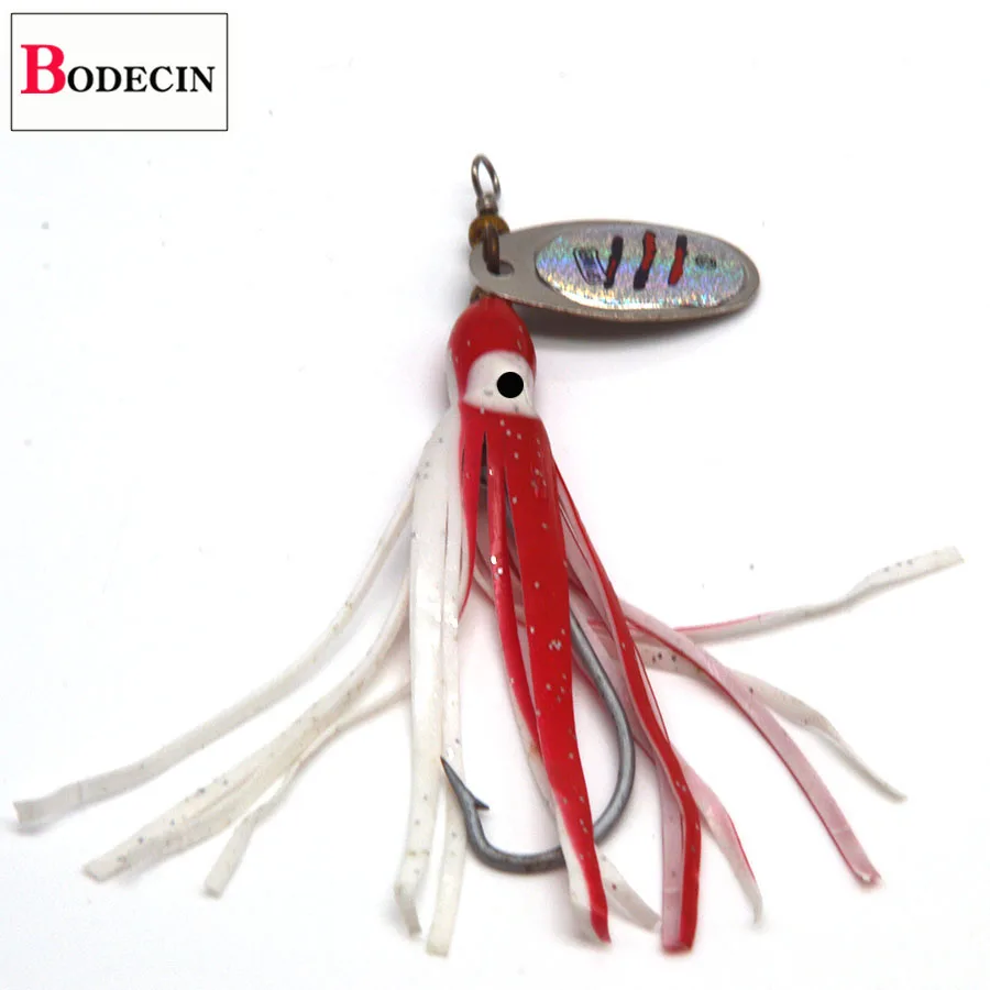 Pike Spinners Spoon Metal Bait Sea Squid Fishing Lure Tackle Trout Tackle 3PCS Spinning Spoonbait Rotating Artificial Fake Baits (3)