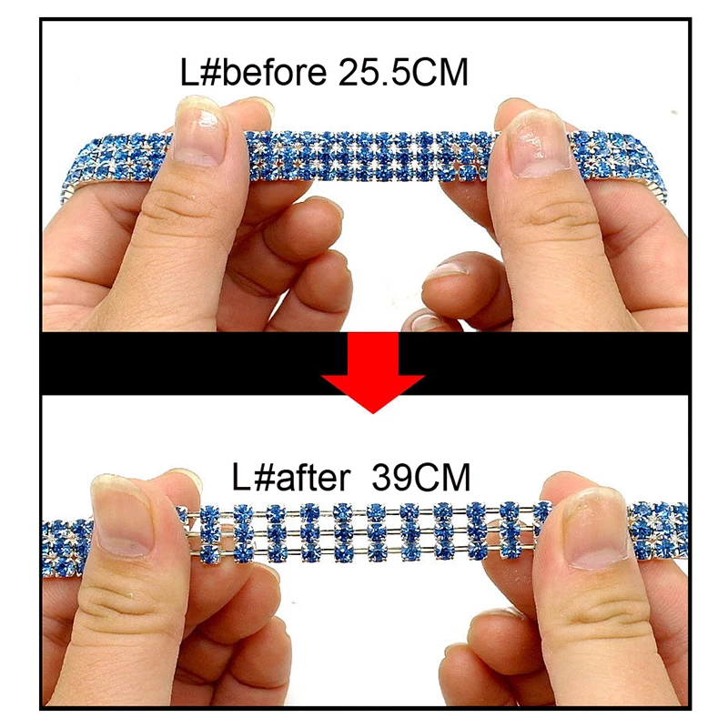Эластичность кошка собака с украшением в виде кристаллов воротник роскошные аксессуары для домашних животных, чихуахуа, тцу щенок ошейники для собак, Цепочки и ожерелья, товары для домашних питомцев