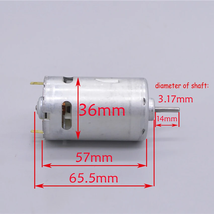RS-550 микро-мотор с d-осью постоянного тока 7,4 В 18200 об/мин, высокоскоростной двигатель для модельного автомобиля, электрический сверлильный инструмент, пылесос, ручная работа