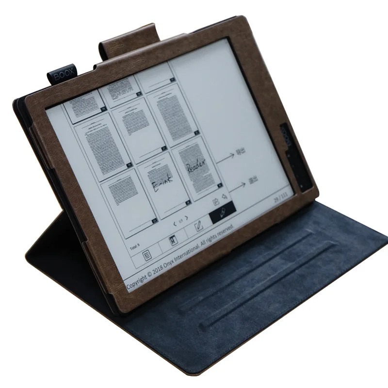 

Original for Onyx Boox Max2 Holster Embedded Original Leather case For MAX2 MAX 2 Ebook Case Top Sell Cover