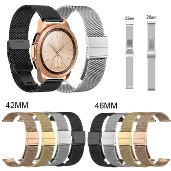 

20mm 22mm Watch Strap Universal Milanese Stainless Steel Watch Straps Wristband For Samsung Galaxy Watch 42mm 46mm Gear S3