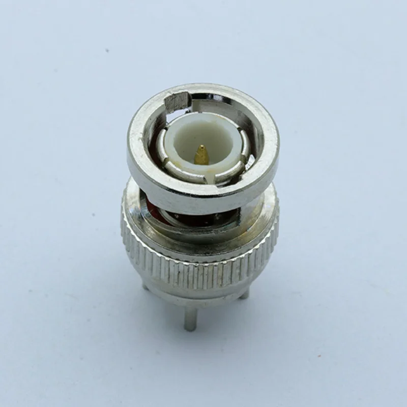 100 шт./лот BNC мужской ПК MONLUT pc коннектор печатной платы крепление 4 Pin Мужской центр