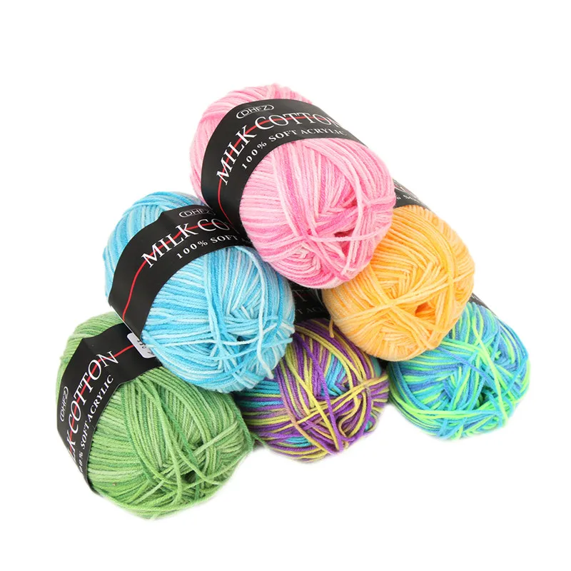 3ply 50 г 100% акриловая мягкая теплая детская пряжа для ручная вязка крючком кожи 23