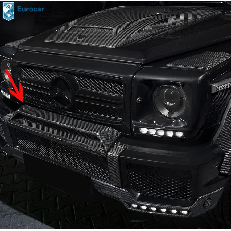 

G W463 wagon carbon fiber air vent upper the bumper carbon vent and logo for W463 G class g500 g55 g63
