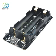 Dual 18650 Lithium Battery Shield V8 Mobile Power Expansion Board Module 5V/3A 3V/1A Micro USB For Arduino ESP32 ESP8266 Dual 18650 Lithium Battery Shield V8 Mobile Power Expansion Board Module 5V/3A 3V/1A Micro USB For Arduino ESP32 ESP8266