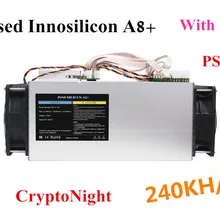 Б/у Innosilicon A8+ Cryptonight 240KH/S 480W с БП BCN XMC XMO ETN Майнер лучше Antminer X3 S9 Z9 Z11 S15 WhatsMiner M3
