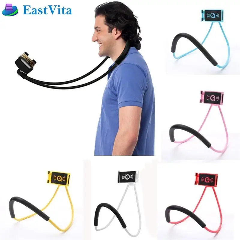 

EastVita Degree Rotation Flexible Phone Holder Necklace Long Arm Lazy Bracket Phone Stand For iPhone Samsung Stand Bracket r29