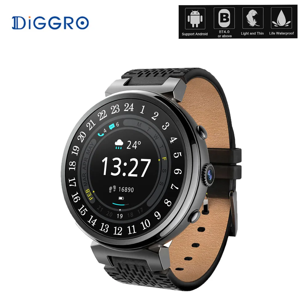 Смарт часы Diggro I6 3G с камерой анти потерянный монитор сердечного ритма шагомер