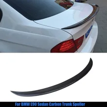 For bmw E90 spoiler E90 & E90 M3 carbon fiber rear trunk spoiler 318i 320i 325i 330i 2005 – 2011 E90 sedan rear wing spoiler CF