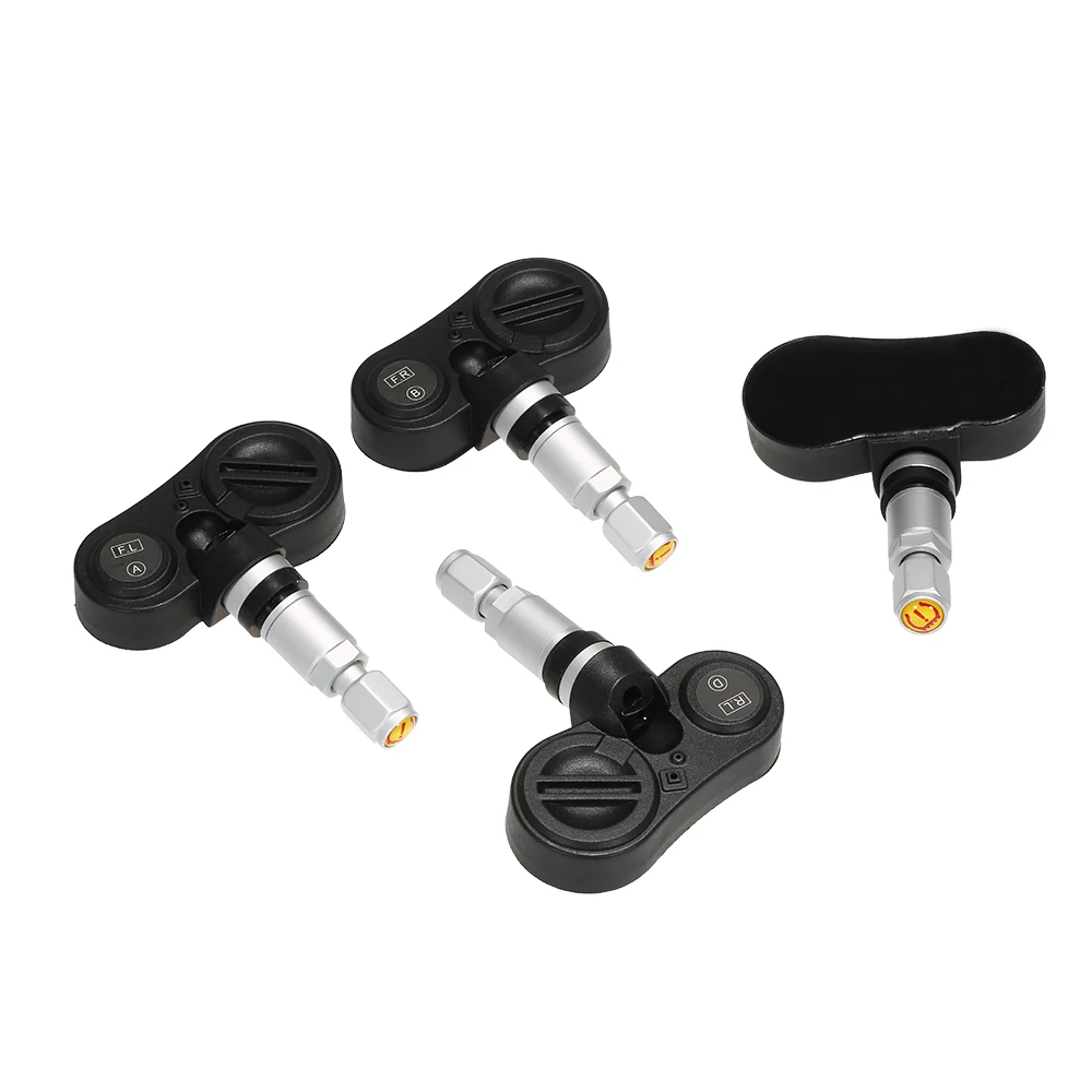 KKmoon TPMS Wireless Real-time Tire Pressure Monitoring System Solar Energy with Clear LCD Display 4 Internal Sensors Alarm