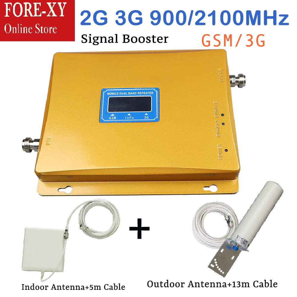 

High quality lcd dual band 2g 3g repeater cellular gsm signal repeater gsm 3g signal booster Amplifier cell phone signal booster